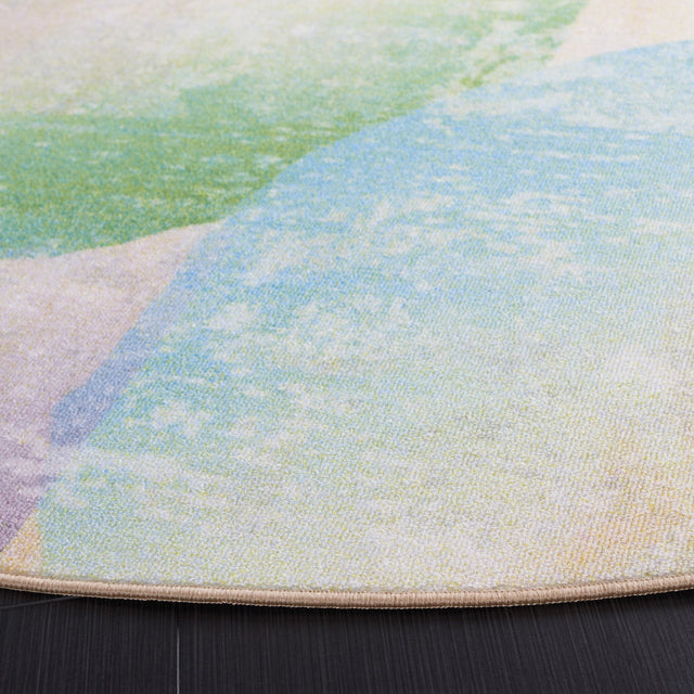 Safavieh Machine Washable Paint Brush Ptb187M Blue/Purple Rug - Safavieh - ptb187m - 3