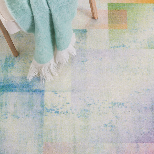 Safavieh Machine Washable Paint Brush Ptb188M Blue/Green Rug - Safavieh - ptb188m - 28