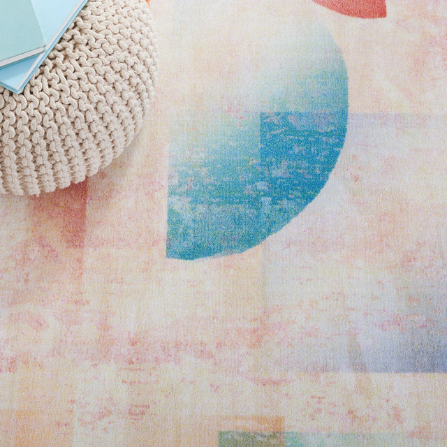 Safavieh Machine Washable Paint Brush Ptb189U Pink/Blue Rug - Safavieh - ptb189u - 28