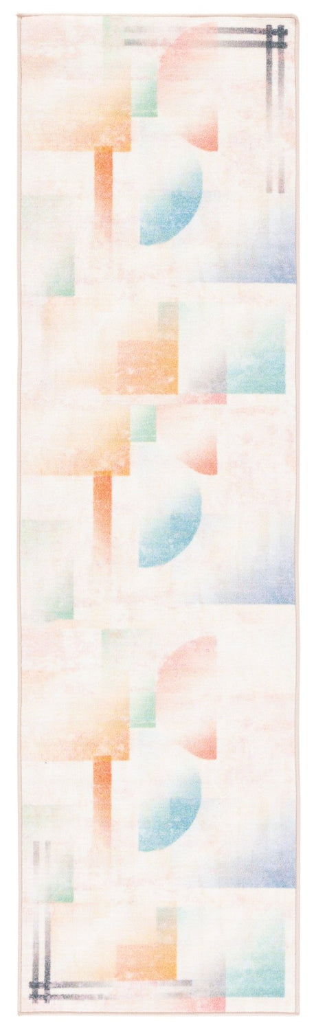 Safavieh Machine Washable Paint Brush Ptb189U Pink/Blue Rug - Safavieh - ptb189u - 28