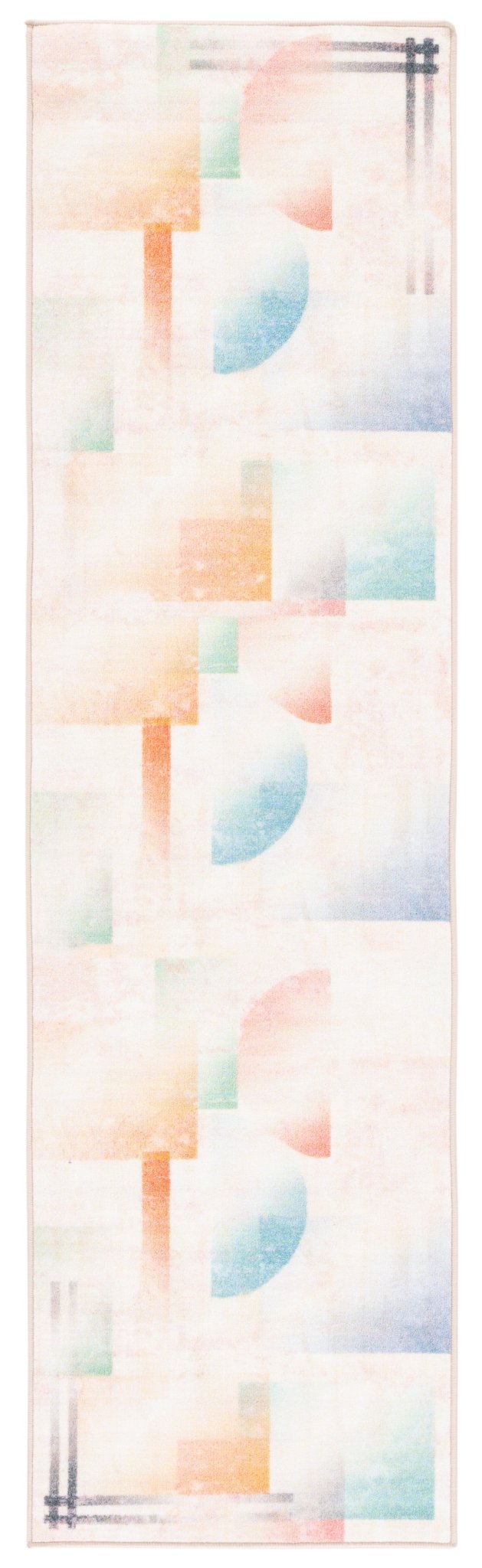 Safavieh Machine Washable Paint Brush Ptb189U Pink/Blue Rug - Safavieh - ptb189u - 28