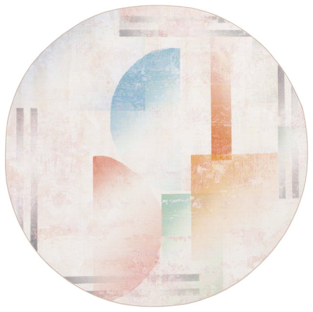 Safavieh Machine Washable Paint Brush Ptb189U Pink/Blue Rug - Safavieh - ptb189u - 28