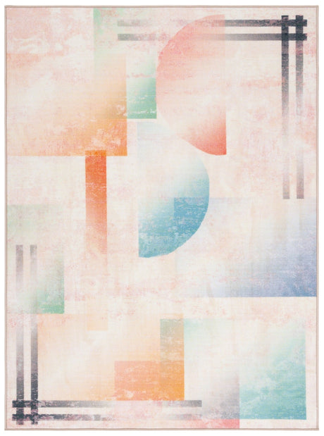 Safavieh Machine Washable Paint Brush Ptb189U Pink/Blue Rug - Safavieh - ptb189u - 5