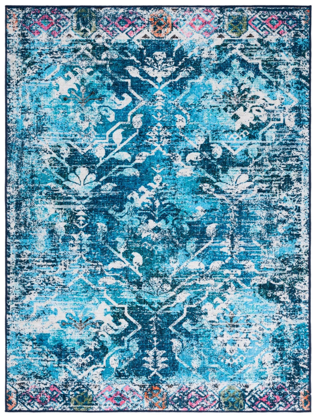 Safavieh Machine Washable Riviera Riv117N Navy/Light Blue Rug - Safavieh - riv117n - 4