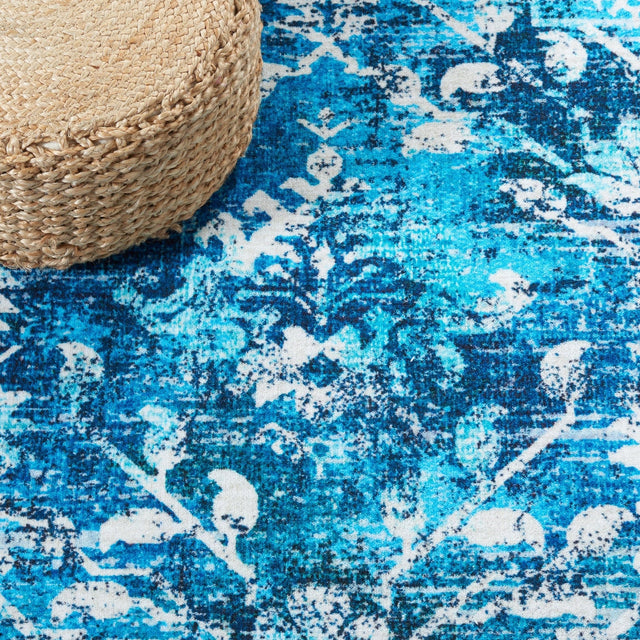 Safavieh Machine Washable Riviera Riv117N Navy/Light Blue Rug - Safavieh - riv117n - 7r