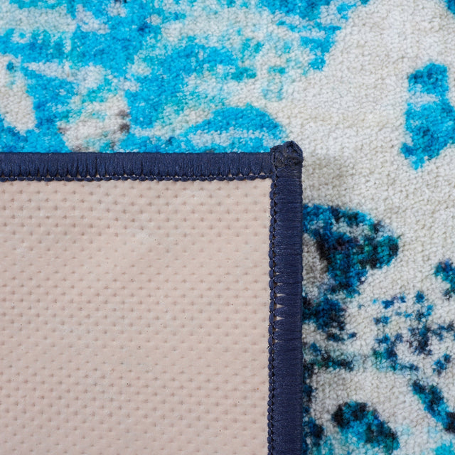 Safavieh Machine Washable Riviera Riv117N Navy/Light Blue Rug - Safavieh - riv117n - 7r