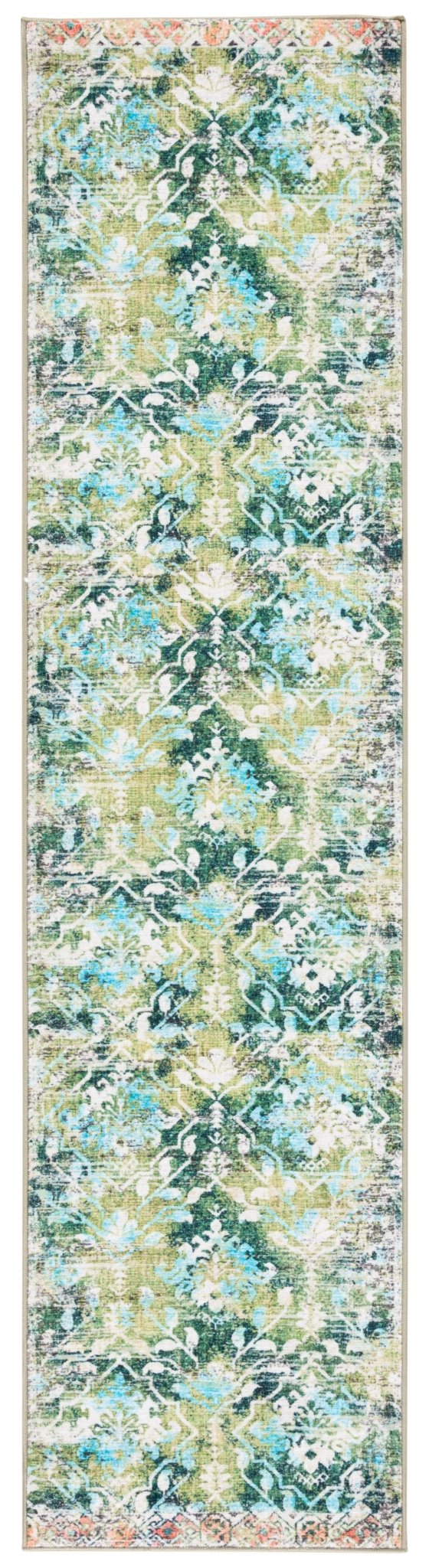 Safavieh Machine Washable Riviera Riv117Y Green/Light Blue Rug - Safavieh - riv117y - 29