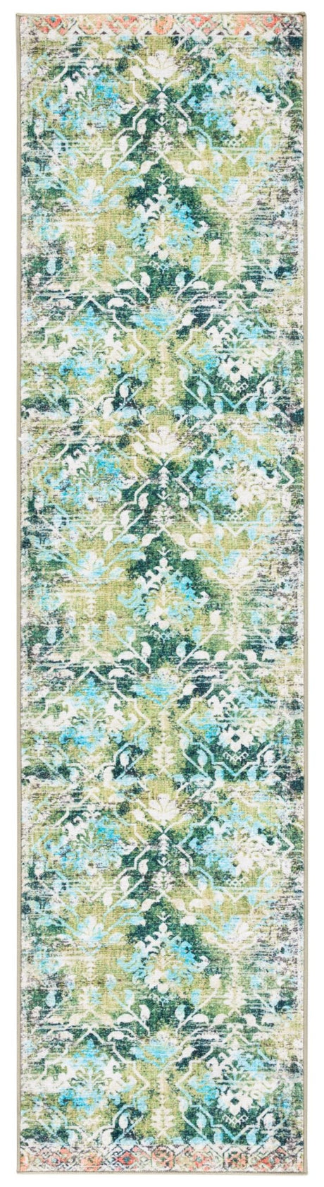 Safavieh Machine Washable Riviera Riv117Y Green/Light Blue Rug - Safavieh - riv117y - 29