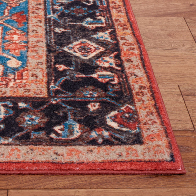 Safavieh Machine Washable Riviera Riv138Q Red/Blue Rug - Safavieh - riv138q - 7r