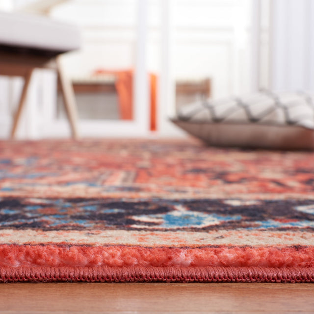 Safavieh Machine Washable Riviera Riv138Q Red/Blue Rug - Safavieh - riv138q - 7r