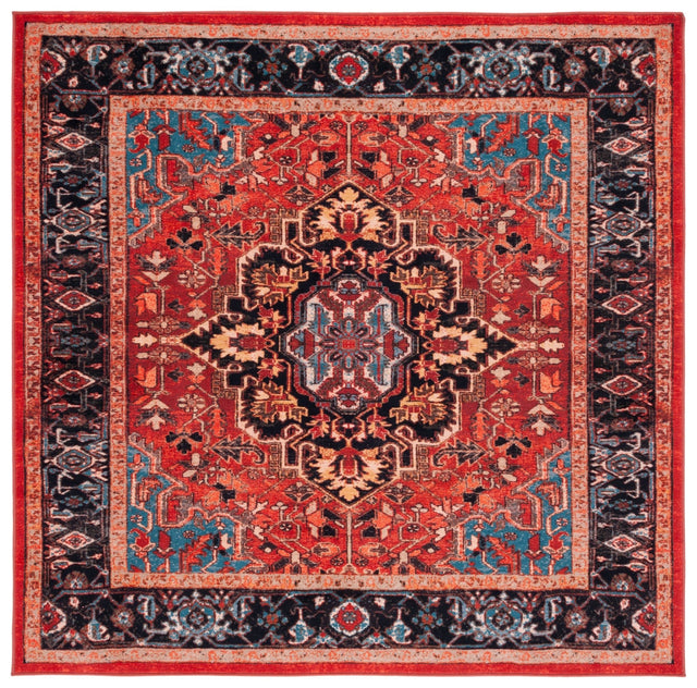 Safavieh Machine Washable Riviera Riv138Q Red/Blue Rug - Safavieh - riv138q - 7sq