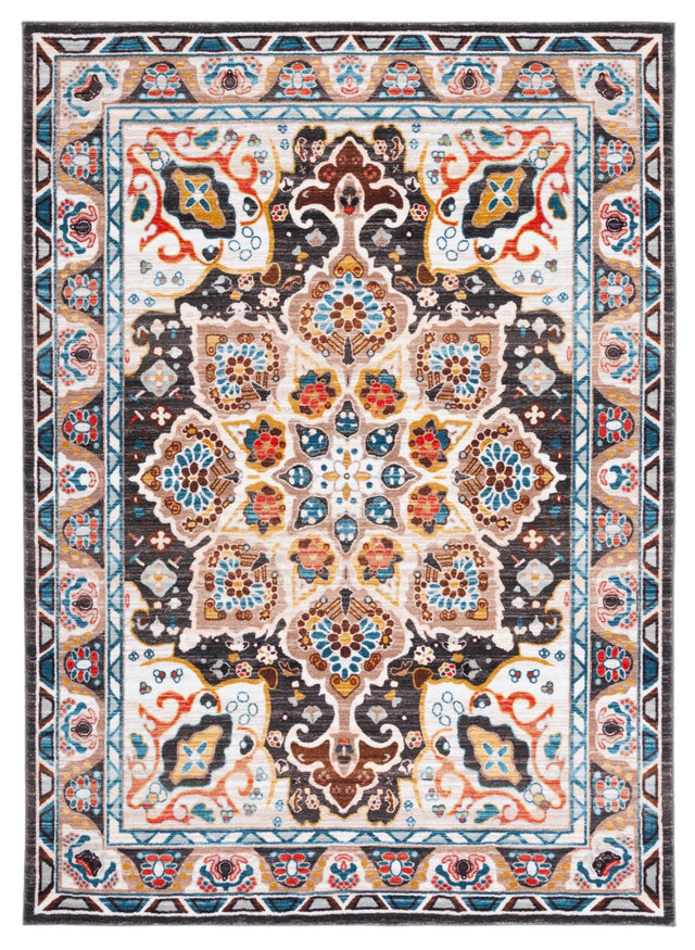 Safavieh Machine Washable Riviera Riv155B Beige/Charcoal Rug - Safavieh - riv155b - 4