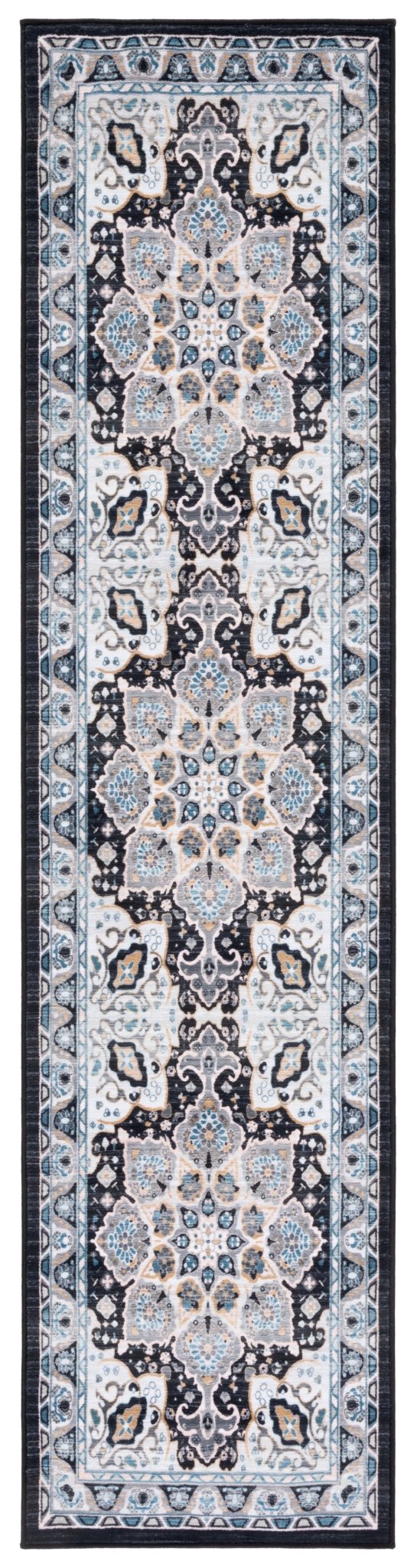 Safavieh Machine Washable Riviera Riv155F Grey/Light Blue Rug - Safavieh - riv155f - 29