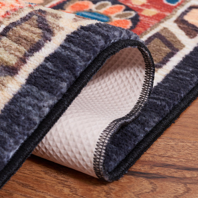 Safavieh Machine Washable Riviera Riv155Q Red/Navy Rug - Safavieh - riv155q - 7r