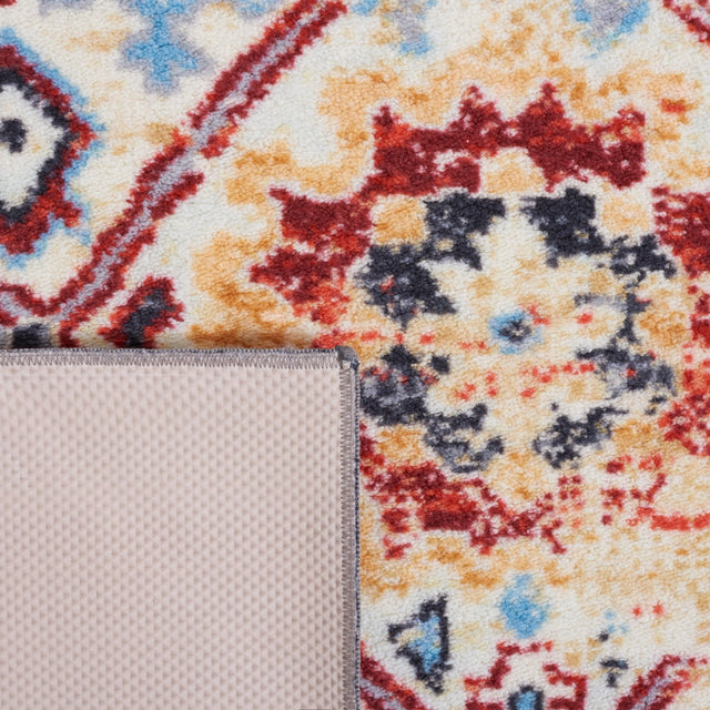 Safavieh Machine Washable Riviera Riv157H Charcoal/Gold Rug - Safavieh - riv157h - 7r