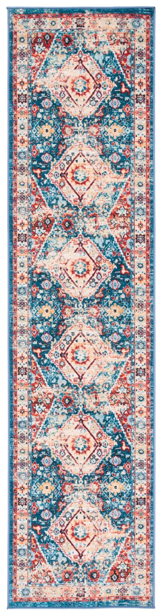 Safavieh Machine Washable Riviera Riv157M Blue/Gold Rug - Safavieh - riv157m - 29