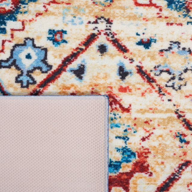 Safavieh Machine Washable Riviera Riv157M Blue/Gold Rug - Safavieh - riv157m - 7r