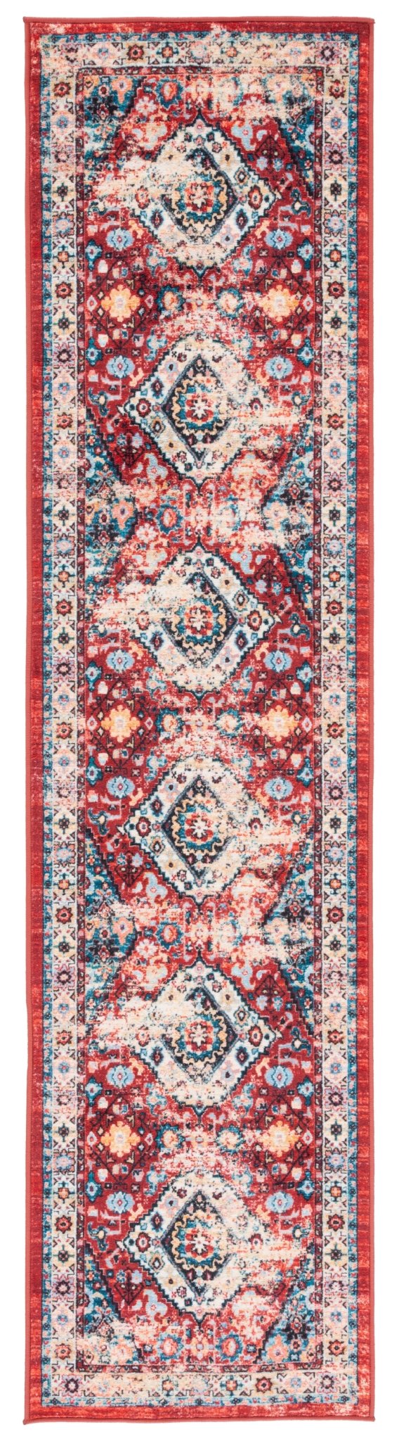 Safavieh Machine Washable Riviera Riv157Q Red/Blue Rug - Safavieh - riv157q - 29