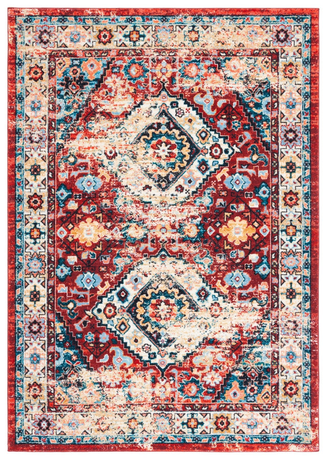 Safavieh Machine Washable Riviera Riv157Q Red/Blue Rug - Safavieh - riv157q - 4
