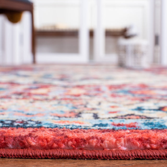 Safavieh Machine Washable Riviera Riv157Q Red/Blue Rug - Safavieh - riv157q - 7r