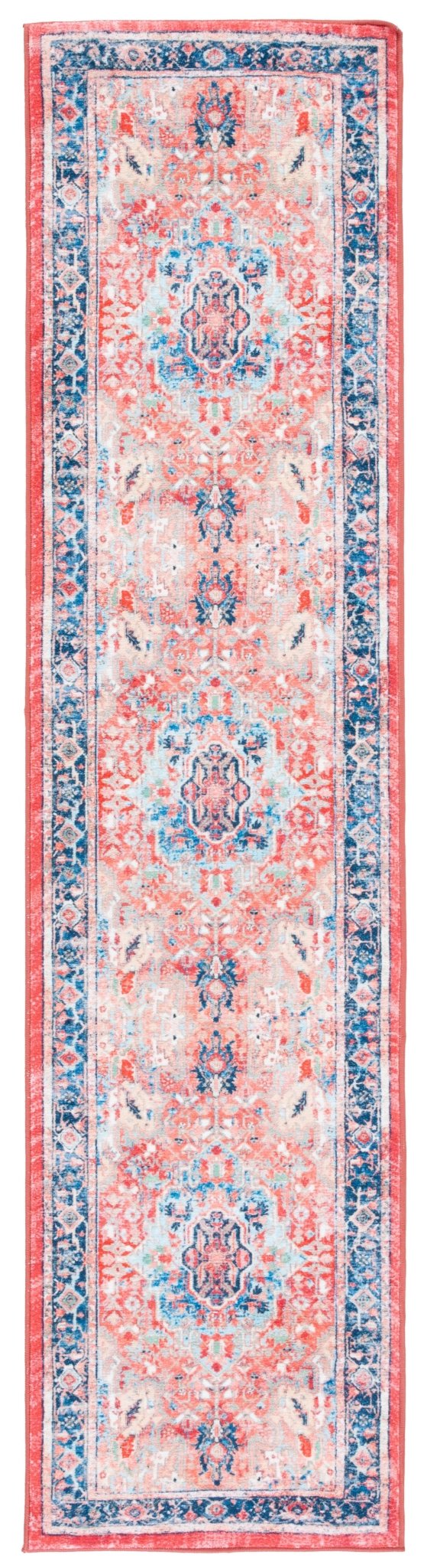 Safavieh Machine Washable Riviera Riv182N Navy/Red Rug - Safavieh - riv182n - 29