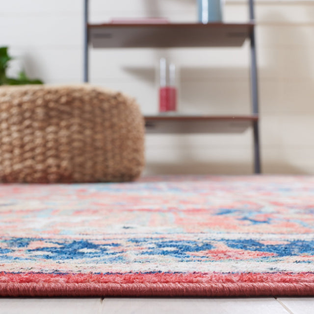 Safavieh Machine Washable Riviera Riv182N Navy/Red Rug - Safavieh - riv182n - 7r