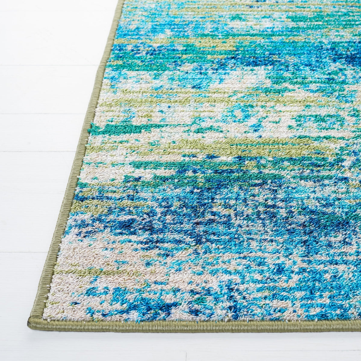 Safavieh Machine Washable Sequoia Seq156M Blue/Green Rug - Safavieh - seq156m - 7r