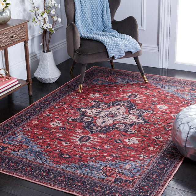 Safavieh Machine Washable Serapi Sep560Q Red/Navy Rug - Safavieh - sep560q - 4