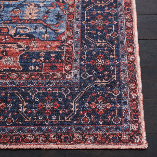 Safavieh Machine Washable Serapi Sep560Q Red/Navy Rug - Safavieh - sep560q - 7r