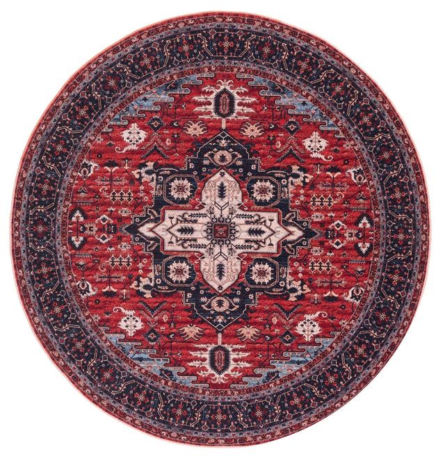 Safavieh Machine Washable Serapi Sep560Q Red/Navy Rug - Safavieh - sep560q - 7r