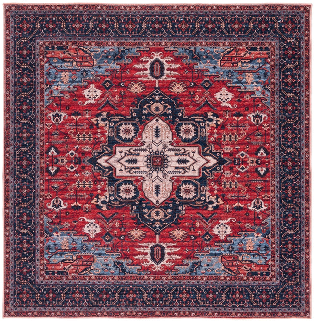 Safavieh Machine Washable Serapi Sep560Q Red/Navy Rug - Safavieh - sep560q - 7sq