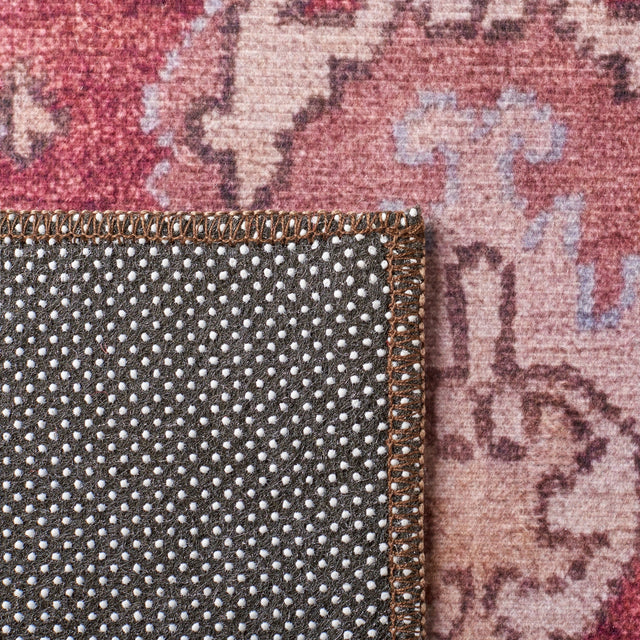 Safavieh Machine Washable Tucson Tsn106Q Red/Beige Rug - Safavieh - tsn106q - 4r