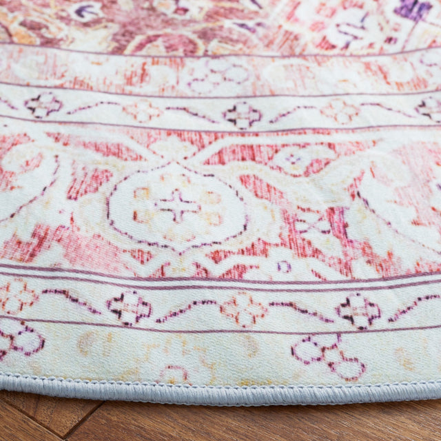 Safavieh Machine Washable Tucson Tsn107B Beige/Rust Rug - Safavieh - tsn107b - 3