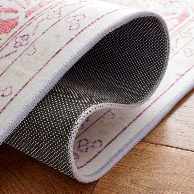 Safavieh Machine Washable Tucson Tsn107B Beige/Rust Rug - Safavieh - tsn107b - 4r