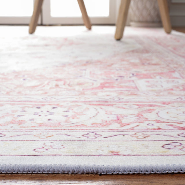 Safavieh Machine Washable Tucson Tsn107B Beige/Rust Rug - Safavieh - tsn107b - 4r