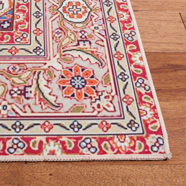 Safavieh Machine Washable Tucson Tsn107Q Red/Beige Rug - Safavieh - tsn107q - 6r
