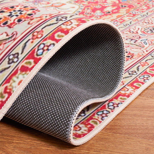 Safavieh Machine Washable Tucson Tsn107Q Red/Beige Rug - Safavieh - tsn107q - 6r