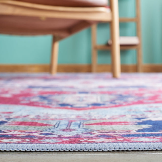 Safavieh Machine Washable Tucson Tsn108Q Red/Navy Rug - Safavieh - tsn108q - 4r