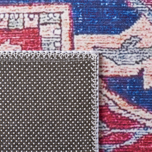 Safavieh Machine Washable Tucson Tsn108Q Red/Navy Rug - Safavieh - tsn108q - 4r