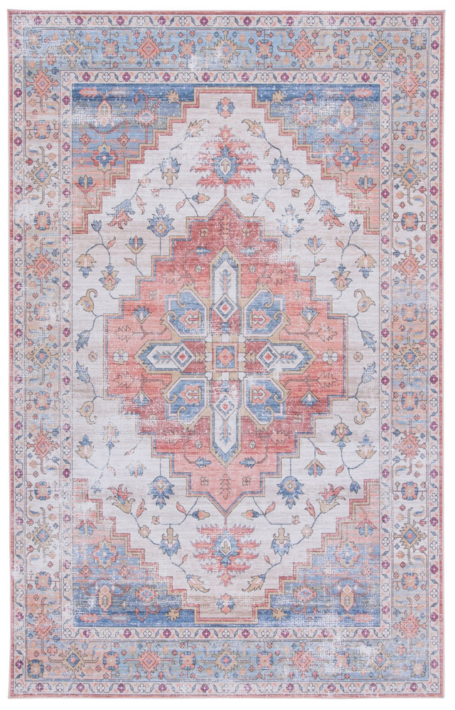 Safavieh Machine Washable Tucson Tsn109B Beige/Blue Rug - Safavieh - tsn109b - 3
