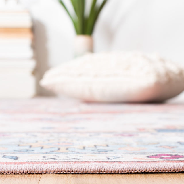 Safavieh Machine Washable Tucson Tsn109B Beige/Blue Rug - Safavieh - tsn109b - 4r