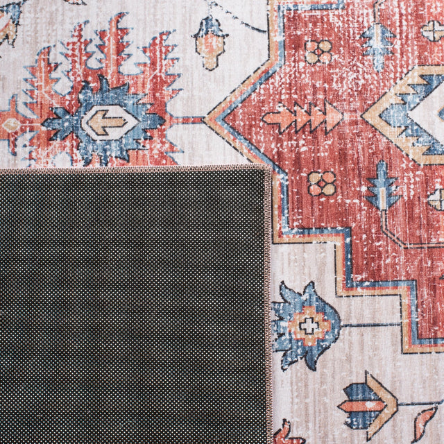 Safavieh Machine Washable Tucson Tsn109B Beige/Blue Rug - Safavieh - tsn109b - 4r