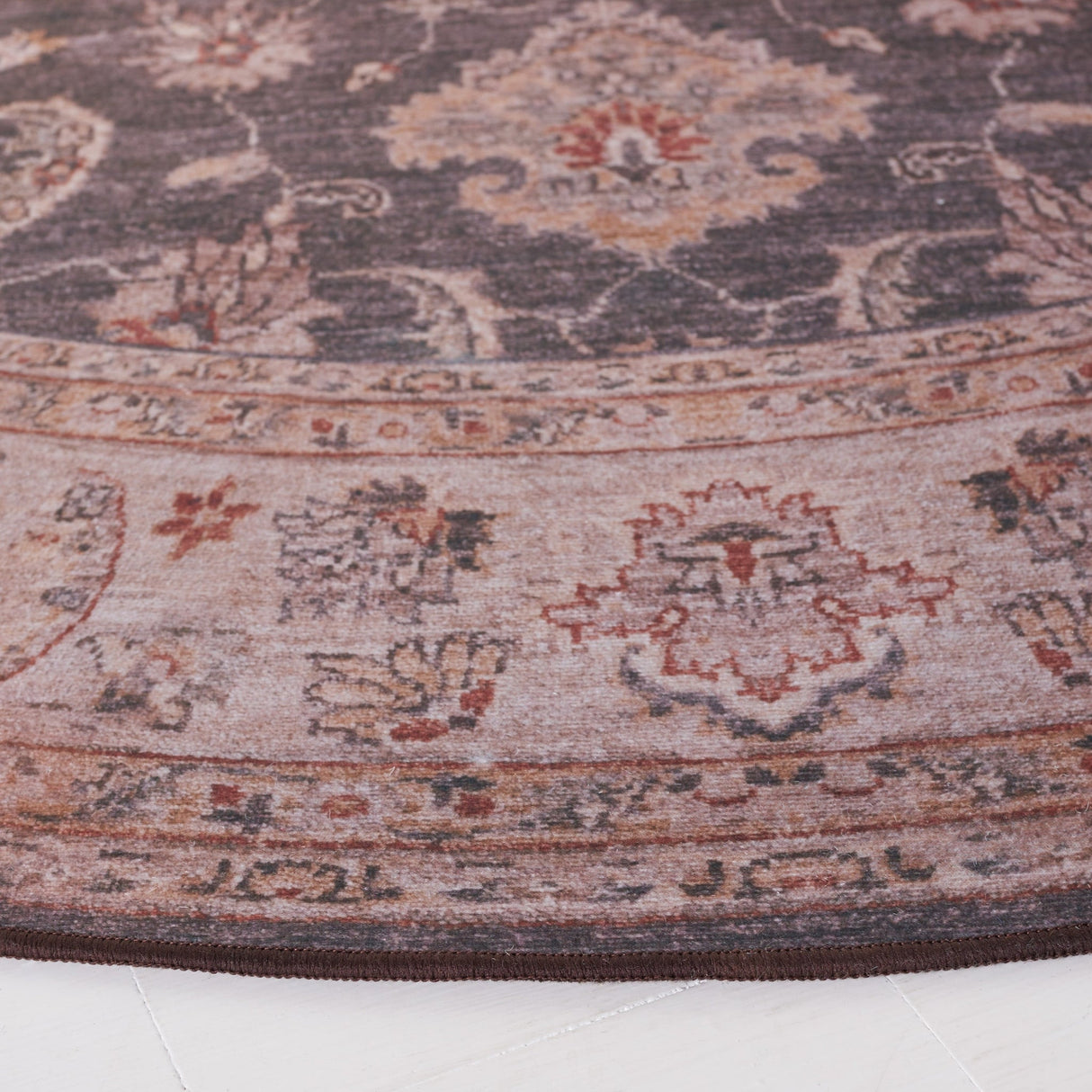 Safavieh Machine Washable Tucson Tsn111G Dark Grey/Beige Rug - Safavieh - tsn111g - 3