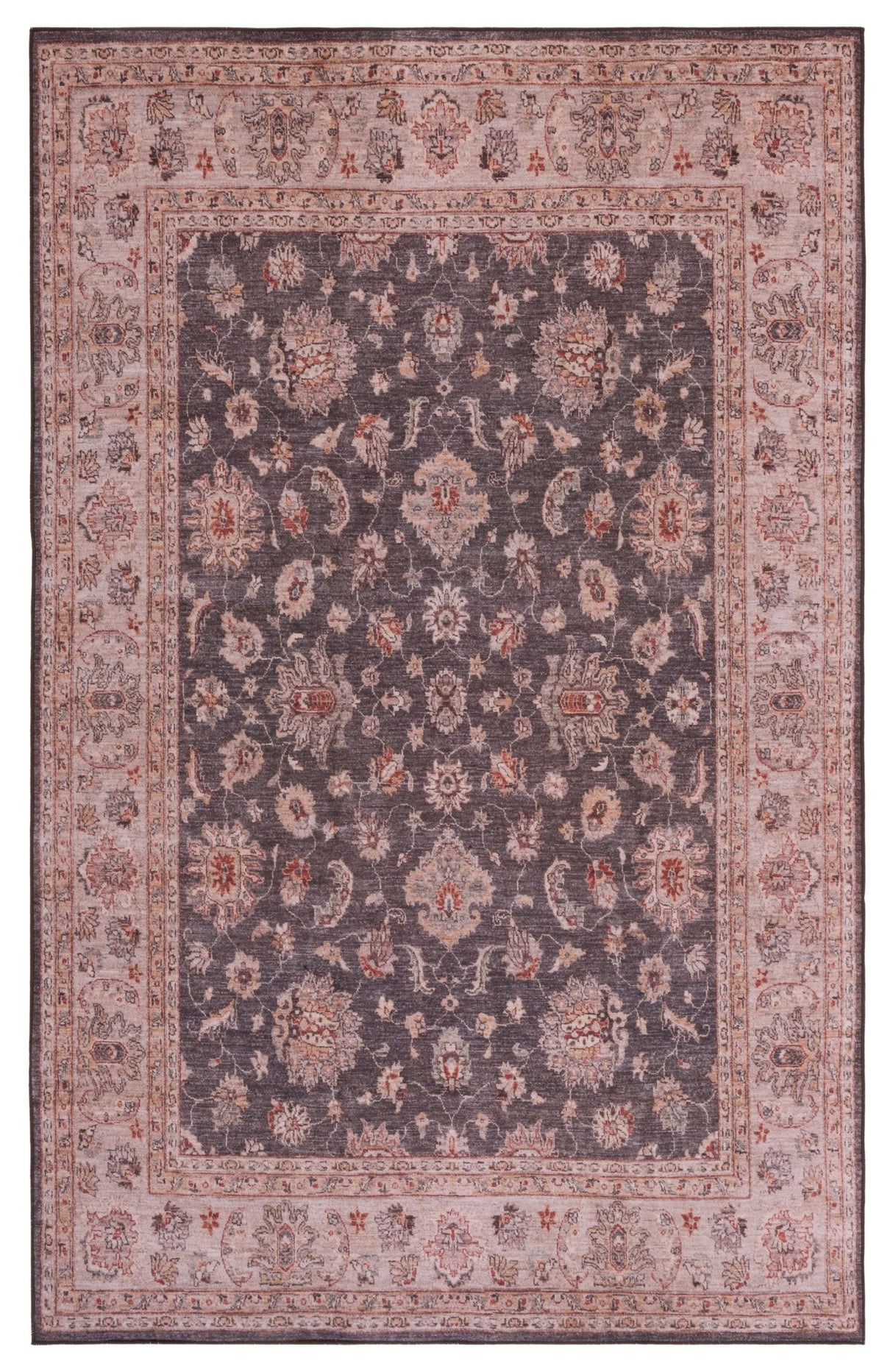 Safavieh Machine Washable Tucson Tsn111G Dark Grey/Beige Rug - Safavieh - tsn111g - 3