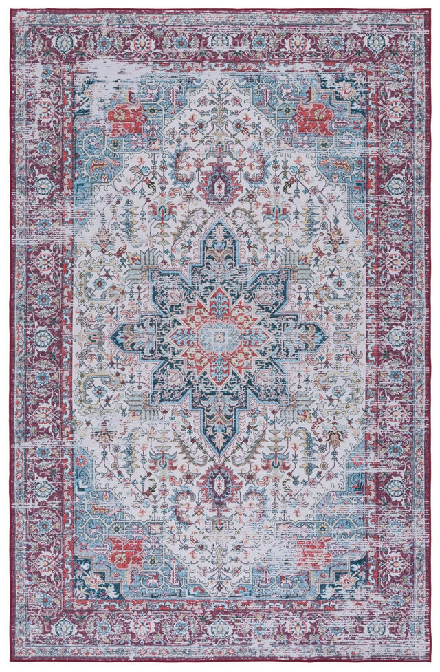 Safavieh Machine Washable Tucson Tsn113A Ivory/Red Rug - Safavieh - tsn113a - 3