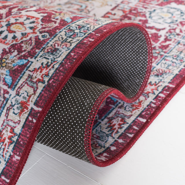 Safavieh Machine Washable Tucson Tsn113A Ivory/Red Rug - Safavieh - tsn113a - 6r