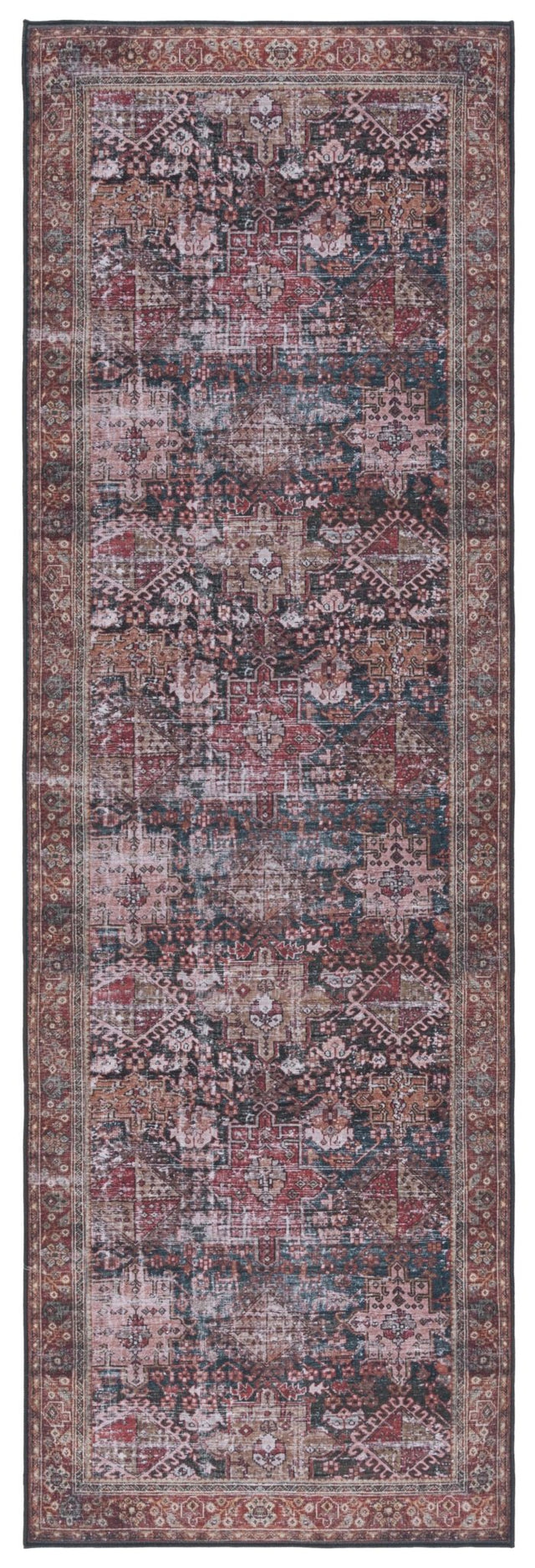 Safavieh Machine Washable Tucson Tsn114A Ivory/Green Rug - Safavieh - tsn114a - 28