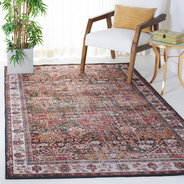 Safavieh Machine Washable Tucson Tsn114A Ivory/Green Rug - Safavieh - tsn114a - 3
