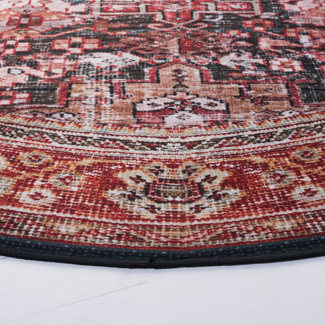 Safavieh Machine Washable Tucson Tsn114P Rust/Green Rug - Safavieh - tsn114p - 3