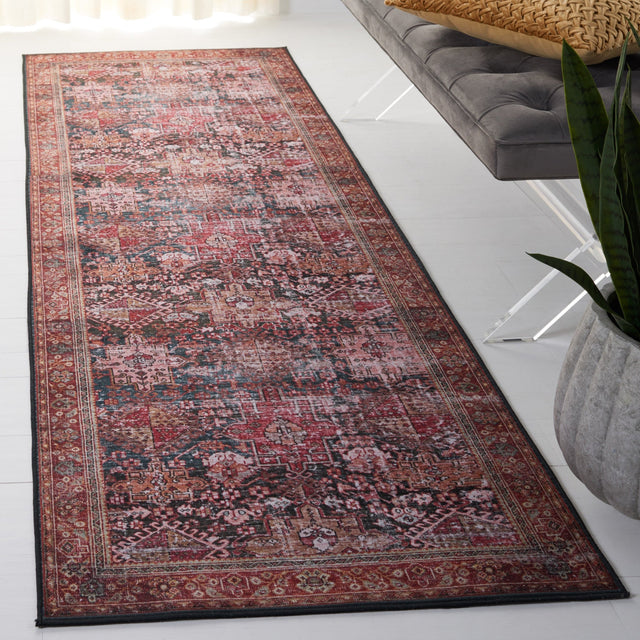 Safavieh Machine Washable Tucson Tsn114P Rust/Green Rug - Safavieh - tsn114p - 6r